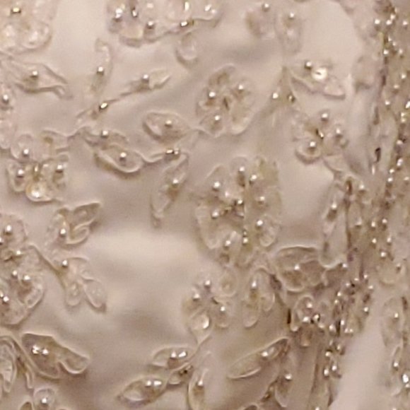 FOREVER YOURS BEADED WEDDING DRESS | SIZE 10 - Picture 5 of 9
